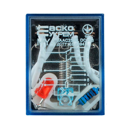 Реле промежуточное АСКО-УКРЕМ, MY4, АС, 110В, 3А, 4CO (4PDT), A0090010020