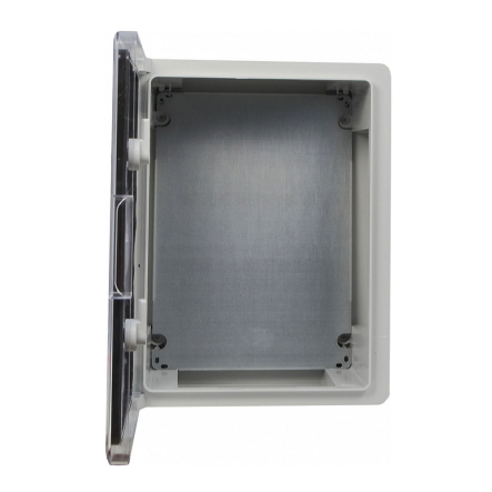 Корпус АБС-пластик АСКО-Укрем, ударостойкий, с монтажной панелью, прозрачные дверки, 30*40*17, ІР65, A0270010027