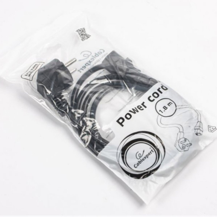 Кабель силовой CEE7/17-C13, длина 1.8 м, VDE, 3*0.75 мм кв. Cablexpert, PC-186-VDE