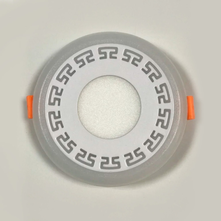 Панель LED Lemanso LM555 "Грек" 6+3W с жёлтой подсветкой, 540Lm, 4500K, круг, 160х30мм ,175-265V - 2