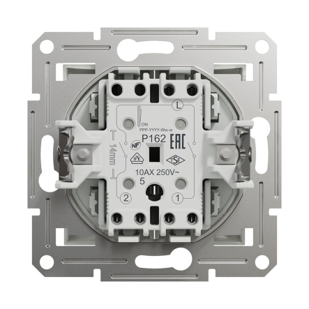 Выключатель 2кл без рамки, Schneider Electric, ASFORA, белый, EPH0370121
