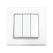 Вимикач 3 кл., VIKO LINNERA, 90400068, білий