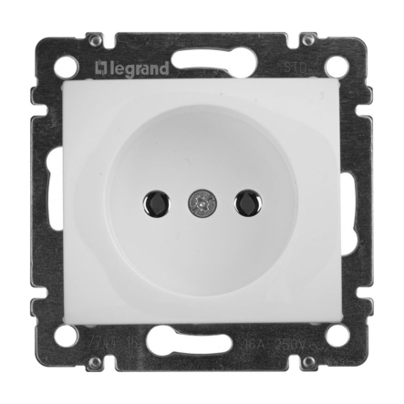 Розетка 1-я 2Р 16А Legrand Cariva, 773616, белая - 1