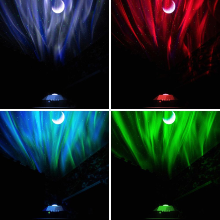 Ночник проектор звёздного неба с USB и пультом ДУ, 15 режимов