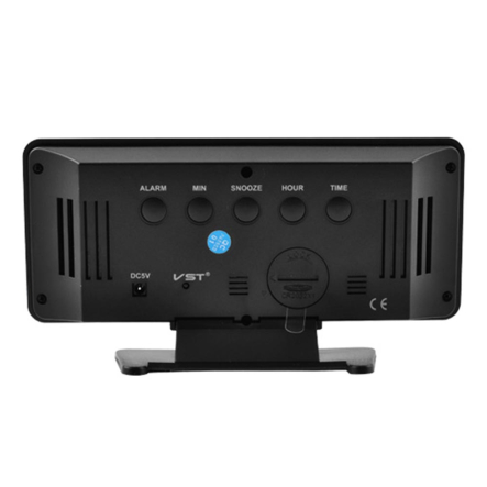 Часы VST-888-5, синие, температура, USB