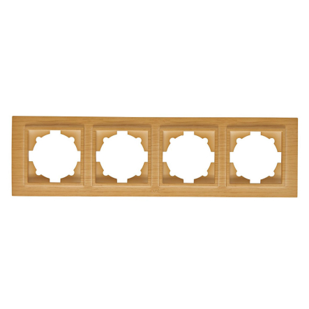Рамка EL-BI Zena четверна, береза, 500-012700-228 - 1