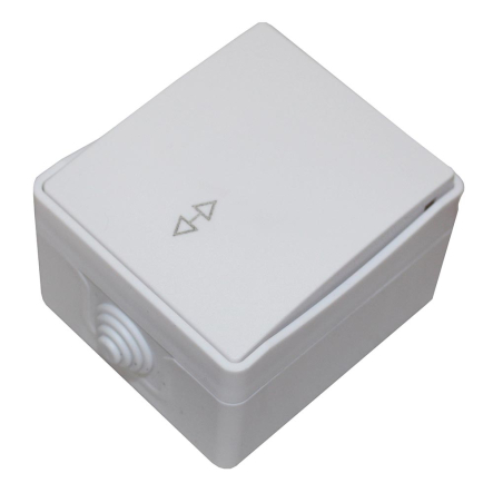 Выключатель для открытой установки TNSy SURFACE, 1-кл, проходной, IP54, белый, TNSy5001222 - 1