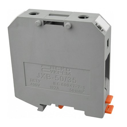 Клемники винтовые JXB-50х35 серый, АСКО-УКРЕМ, A0130010030