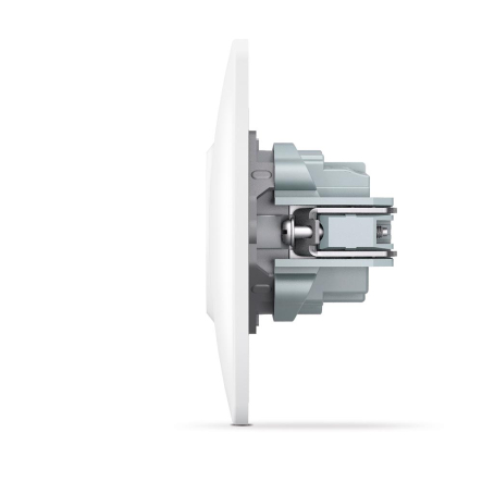 Розетка VIDEX BINERA, одинарна, біла, VF-BNSK1-W - 5