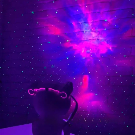 Ночник с пультом и проекцией звёздного неба от USB, с пультом, Космонавт