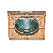 Светильник точечный Feron 8070-2, MR16, GU5.3, 50W, янтарный/хром