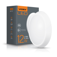 Світильник LED VIDEX сенсорний, IP65, 12W, 5000K, 1100 Lm, овальний, білий, 24852