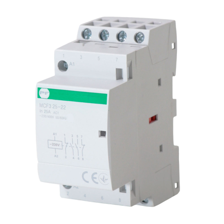 Контактор модульний Промфактор MCF3 25-22 У3 25А 2НО 2НЗ, MCF32522230 - 1