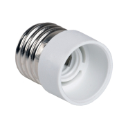 Перехідник пластик, Е27-Е14, білий, IEK, EPR12-01-01-K01