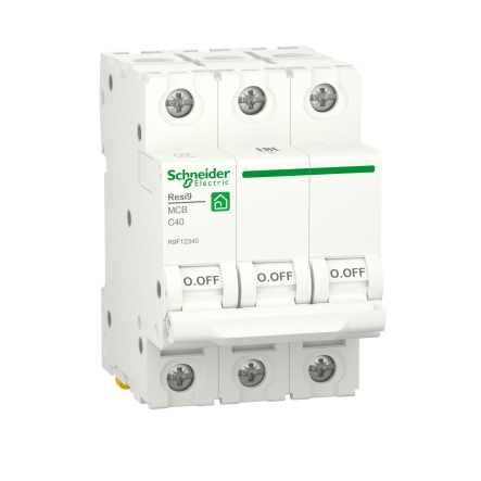 Автоматичний вимикач Schneider Electric R9F12340 RESI9, 6кА, 3P, 40A, C - 1