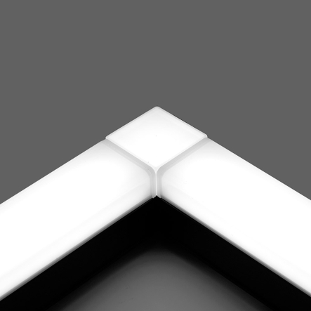 Светильник светодиодный AL4021, Ip40, 3W, 4000К, 70х70х55 мм, квадрат чёрный, 7468