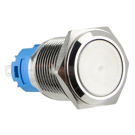 Кнопка металлическая плоская АСКО-УКРЕМ TYJ 16-211, 1NO+1NC, A0140010088 - 1