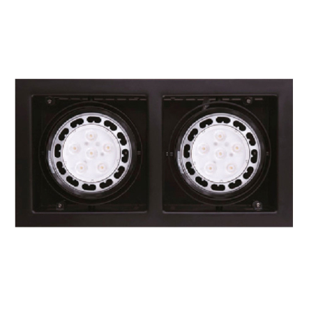 Точечный светильник Maxlight MATRIX II H0049, 2xAR111, 12V, 50W, черный - 1