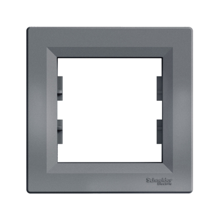 Рамка 1-постовая Schneider Electric ASFORA, сталь, ЕРН5800162 - 1