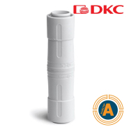 Муфта арм.труба-арм. труба d25 мм, ДКС, 55325, IP65, ПП, RAL7035