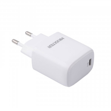 Мобільний зарядний пристрій Maxxter WC-PD-CtL-01, 1 USB (PD 20W) + Кабель Type-C to Lighting - 1