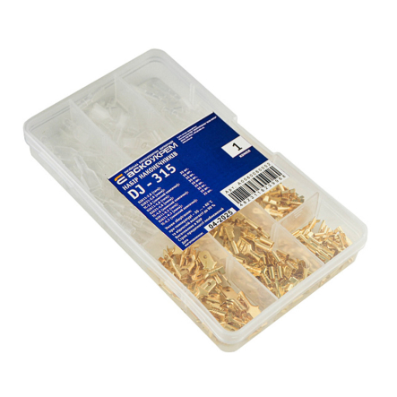 Набор наконечников АСКО-УКРЕМ DJ - 315- 2,8, 4,8, 6,3 (35 пар), колпачки 35 шт, A0060080052