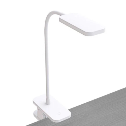 Настольная лампа аккумуляторная LED MAXUS Desk Lamp 5W, 5000K, WH CLIP Battery, белая клипса