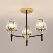 Люстра SIRIUS GLX-23746-3 GD+BK, Е27, 60W