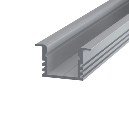 Профіль алюмінієвий BIOM врізний ЛПВ12 12х16, анодований матовий, 2м - 1