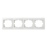 Рамка 4-поста, белая, АСКО-УКРЕМ Рм-4-FL-W