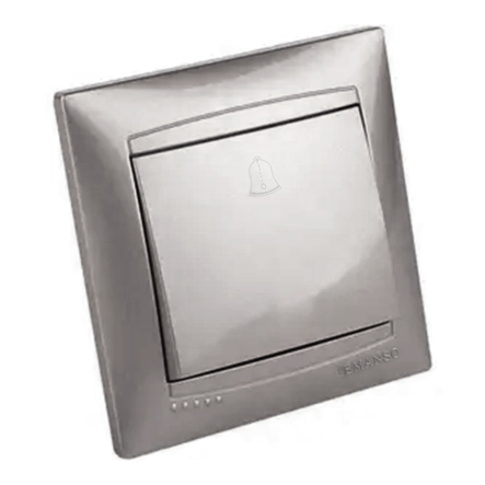 Кнопка дзвінка LEMANSO, Сакура срібло, LMR1310 - 1