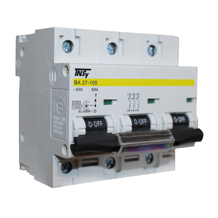 Автоматичний вимикач TNSY ВА27-100, 3P, D 100 A, 10 kA, 5504907 - 1