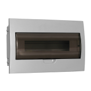 Корпус пластиковий IEK UEK ЩРВ-П-18 мод. 1 ряд, вбудований, 252х398х102 мм, IP41, MKP12-V-18-40-10-U