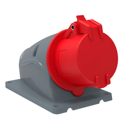 Розетка стационарная IEK MAGNUM, ССИ-114 16А-6ч/380-415В, 3Р+РЕ, IP44, PSN12-016-4 - 1
