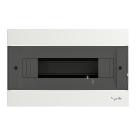 Щит пластиковый Schneider Electric Easy9 EU, врезной, 1 ряд 12 модулей, дымчатые двери, EZ9EUB112