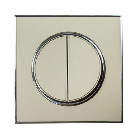 Вимикач 2-кл. RIGHT HAUSEN LAURA золото HN-015048 - 1