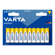 Батарейка VARTA Energy, AA, LR06, 1,5 В, Alkaline, уп.-10 шт., цена за блистер, поштучно не продается, 4106229491