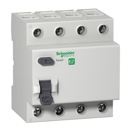 Дифференциальный автоматический выключатель Schneider Electric EZ9, 4Р, 0,03А, 25А, АС, EZ9R34425 - 1