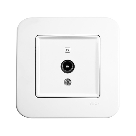 Розетка телевизионная TV VIKO Rollina, 90420010, белая - 1