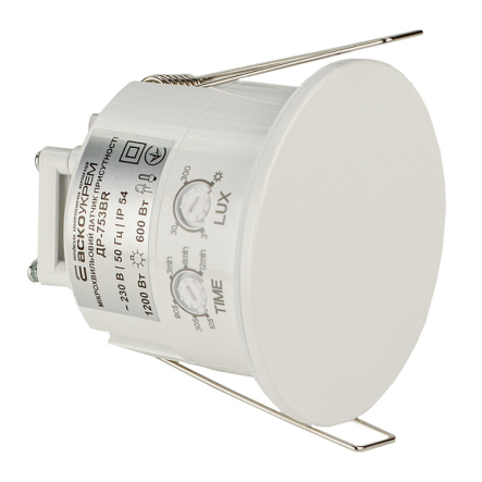 Датчик движения присутствия АСКО-УКРЕМ ДР-753BR, белый, A0220010047