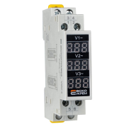 Вольтметр АСКО-УКРЕМ VMD-3, AC 80-500 V, DIN, модульный цифровой трехфазный, A0010250002