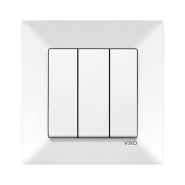 Выключатель 3 кл. VIKO Meridian, 90970068-WH, белый
