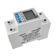 Таймер Lemanso LM6357 + реле напряжения. 63 A + энергометр,  DIN, WI-FI, Tuya, 994413