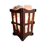 Соляной светильник «Корзина «Окна» 1кг