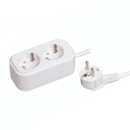 Удлинитель IEK CLASSIC У02 2 места 2Р+РЕ/3.0 метра 3х1мм2 16А/250В, WYP11-16-02-03-Z