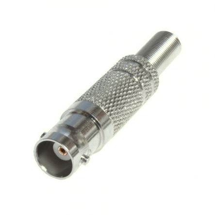 Гніздо BNC монтажне з пружиною, під кабель RG-6 - 1