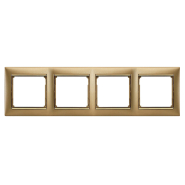 Рамка 4 поста LEGRAND Valena, 770304, матове золото