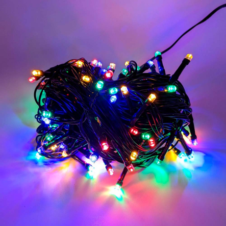 Гирлянда LED VELMAX V-SSL линейная 10 м, 100 LED, RGB, IP65, USB, кабель черный, 21-54-35 - 1