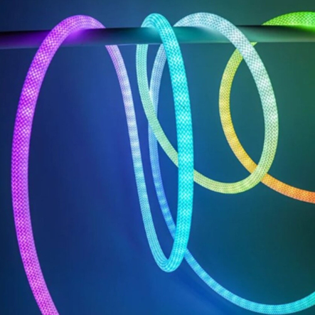 Лента RGB плетёная с пультом, 5 м, 250 LED, управление через приложение