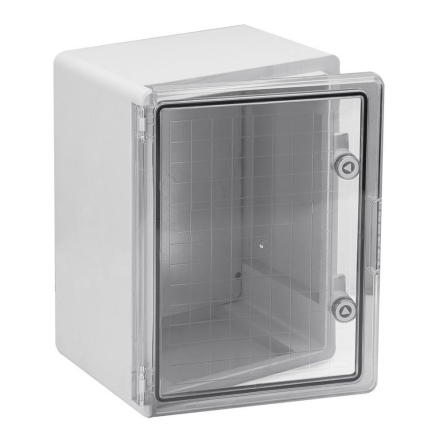 Корпус пластиковий IEK UEK ЩМПп 400х300х220мм, УХЛ1 IP65, прозорі двері, MKP92-N-403022-65-U - 1
